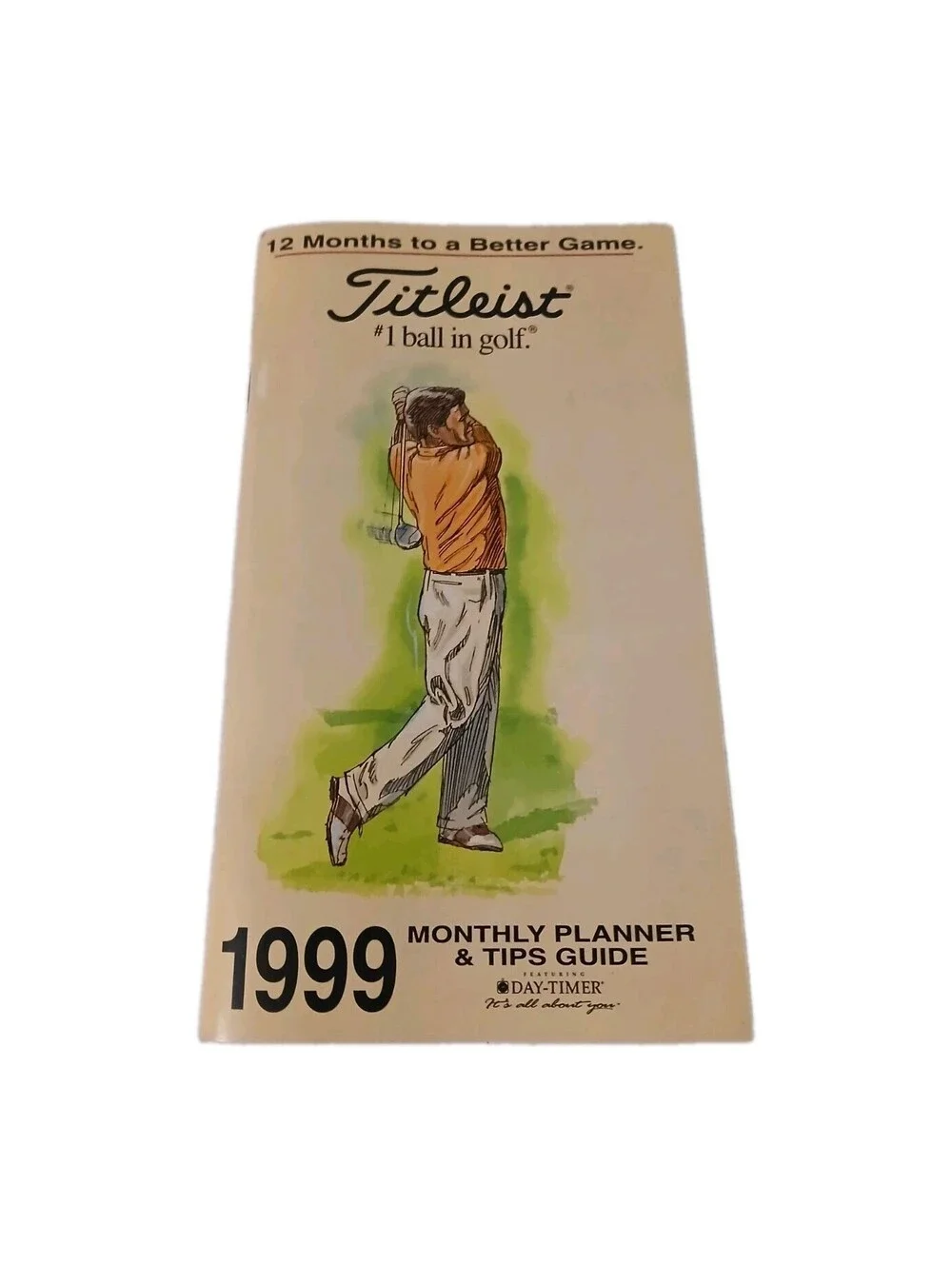 1999 Titleist Monthly Planner & Tips Guide / Calendar